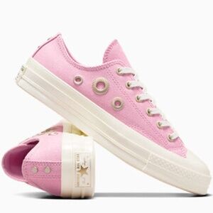 Chuck 70 Metal Rings Lotus Pink/Egret/Gold size 10 women's